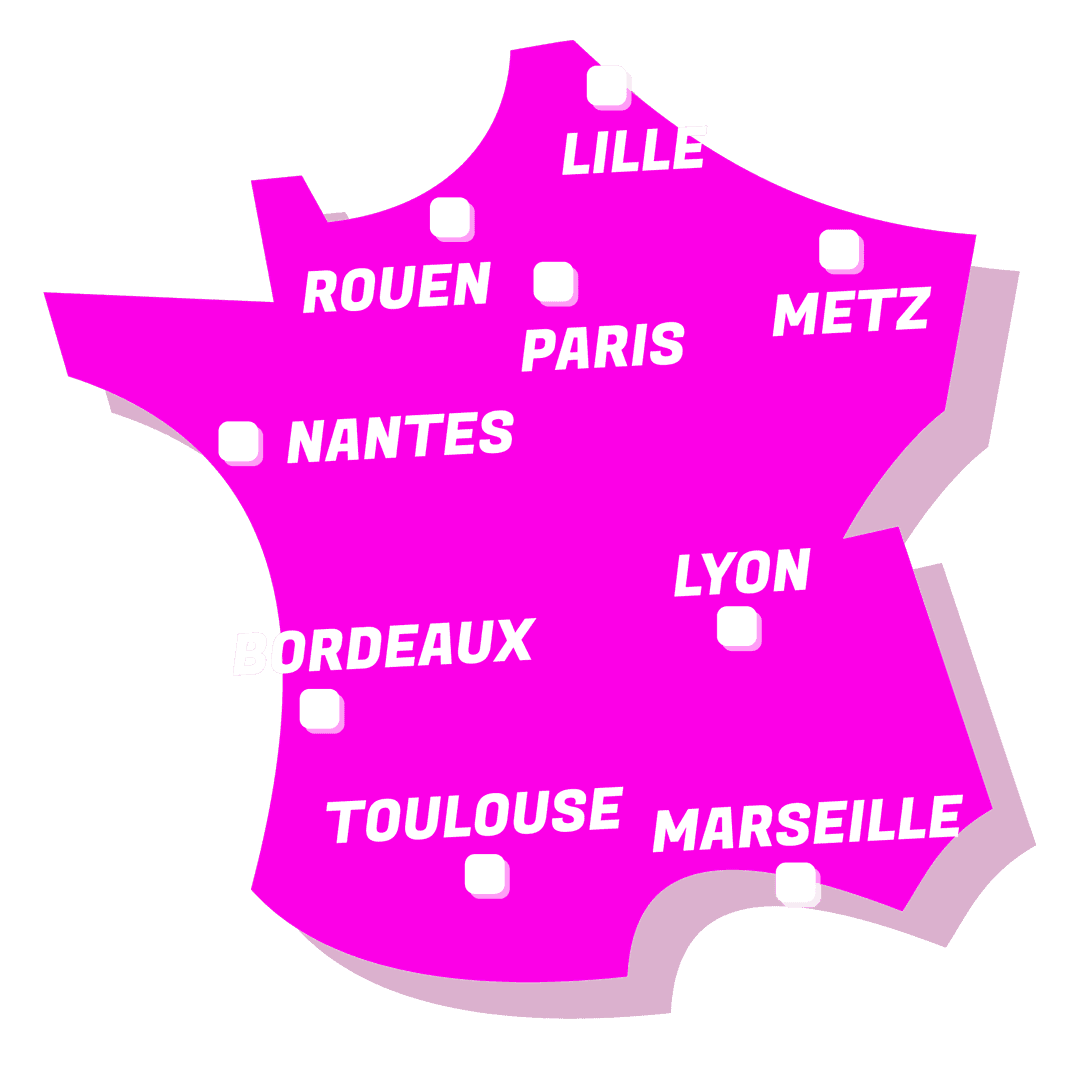 Carte de présence en France